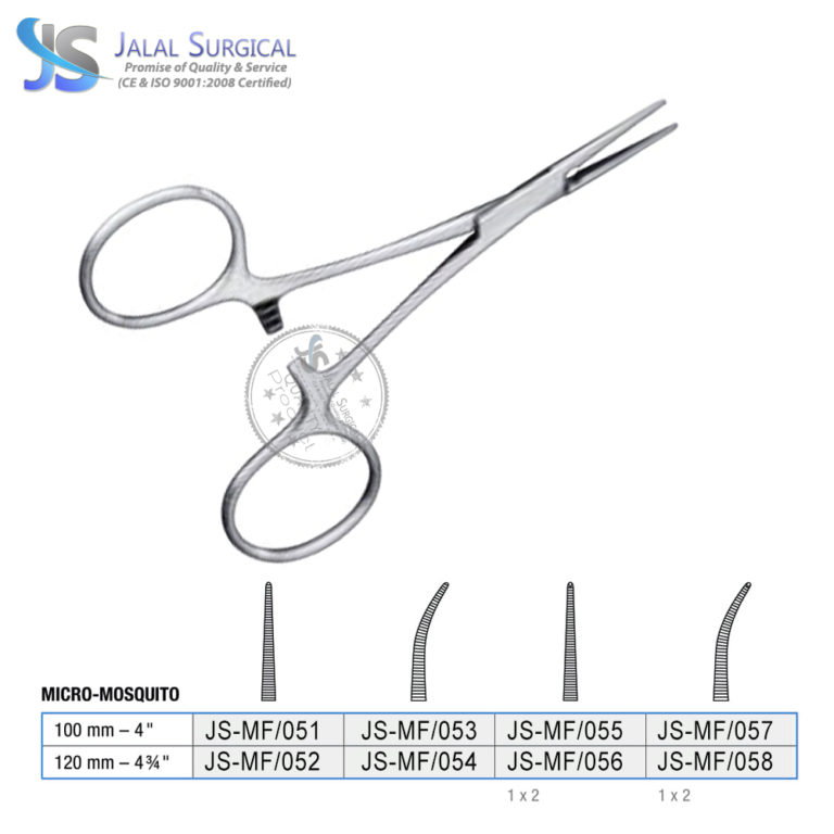 Halsted Mosquito Forcep Mm Mm Straight Curved Jalal Surgical