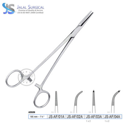 Adson Artery Forceps 185mm Straight/Curved - Jalal Surgical