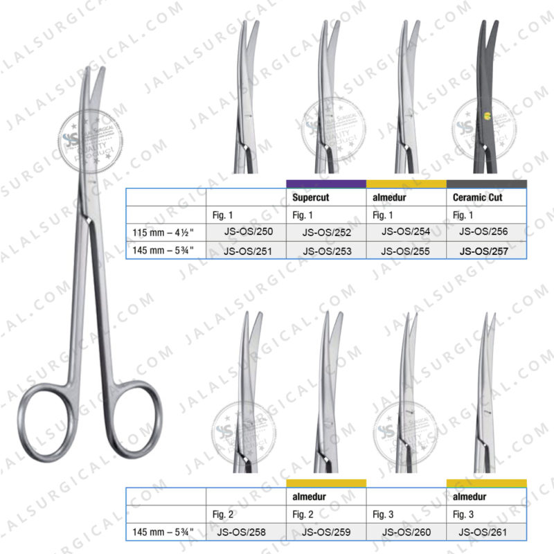 Metzenbaum Dissecting Scissors 150 mm Straight/Curved - Jalal Surgical