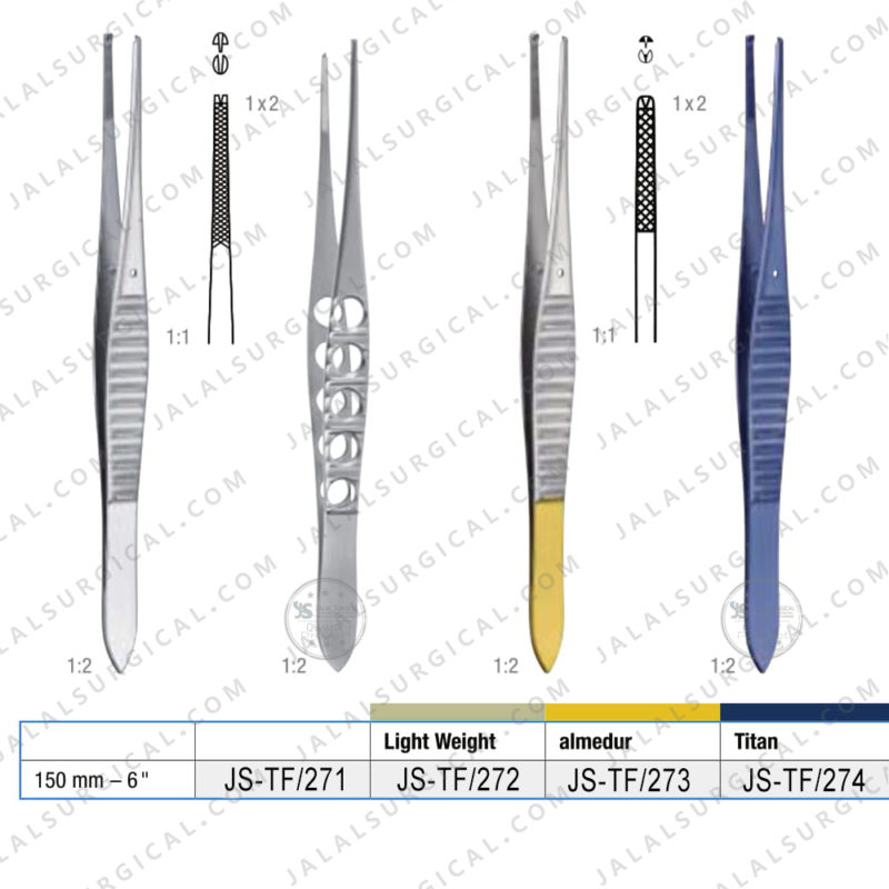 Gillies Tissue Forceps 150 Mm High Quality Tc Jalal Surgical