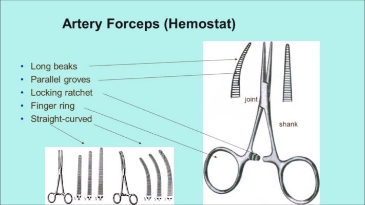 Straight artery deals forceps