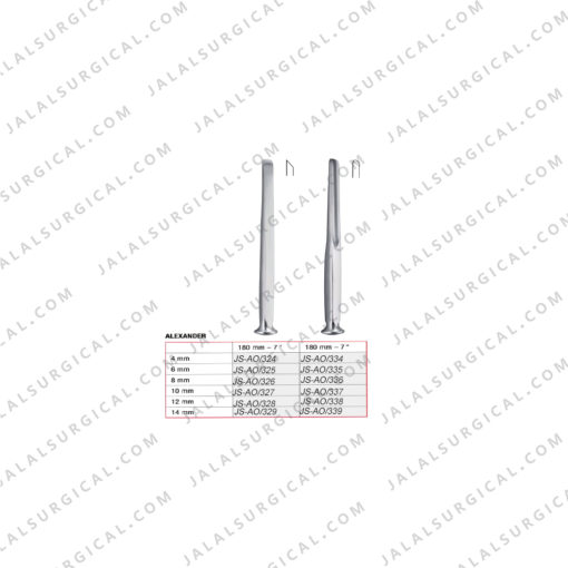 Alexander bone chisels Osteotomes