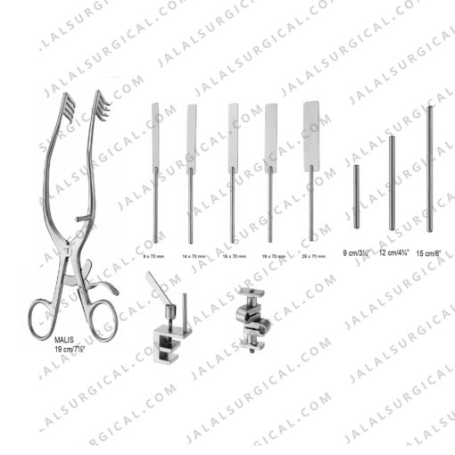 Malis Retractor Complete Set