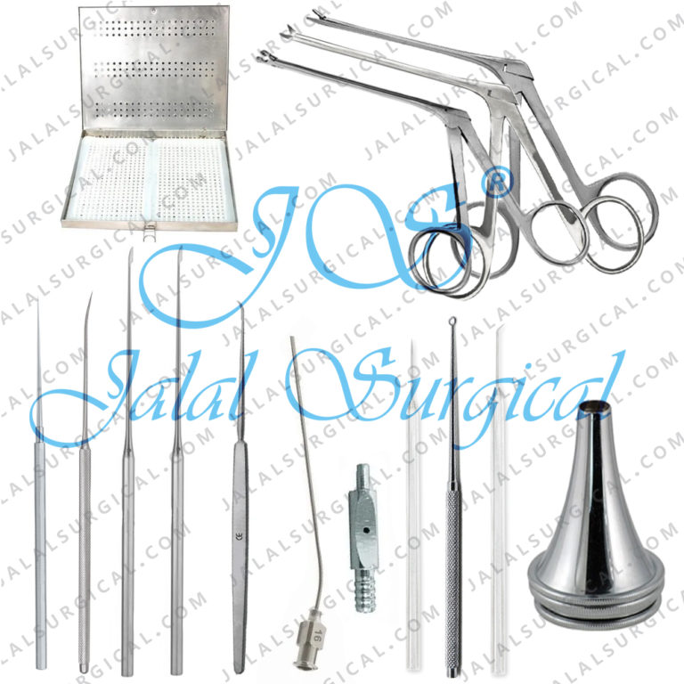 Myringotomy Ear Surgical Instruments Set Of 18 Pieces - Jalal Surgical